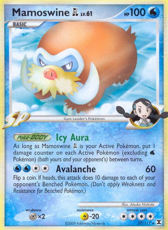 Mamoswine GL Pokemon card from Rising Rivals