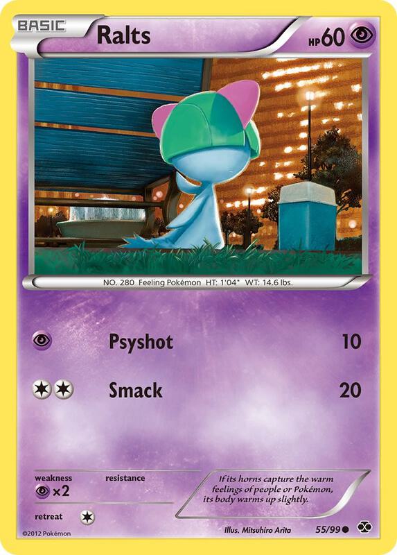 Ralts Pokemon card from Next Destinies