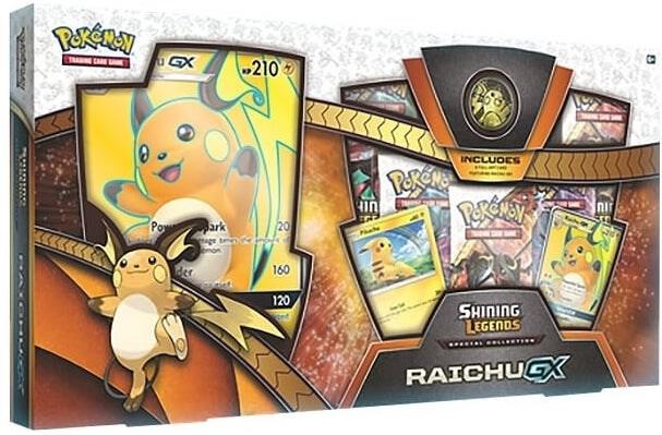 Shining Legends Special Collection: Raichu GX Pokemon card from Shining Legends