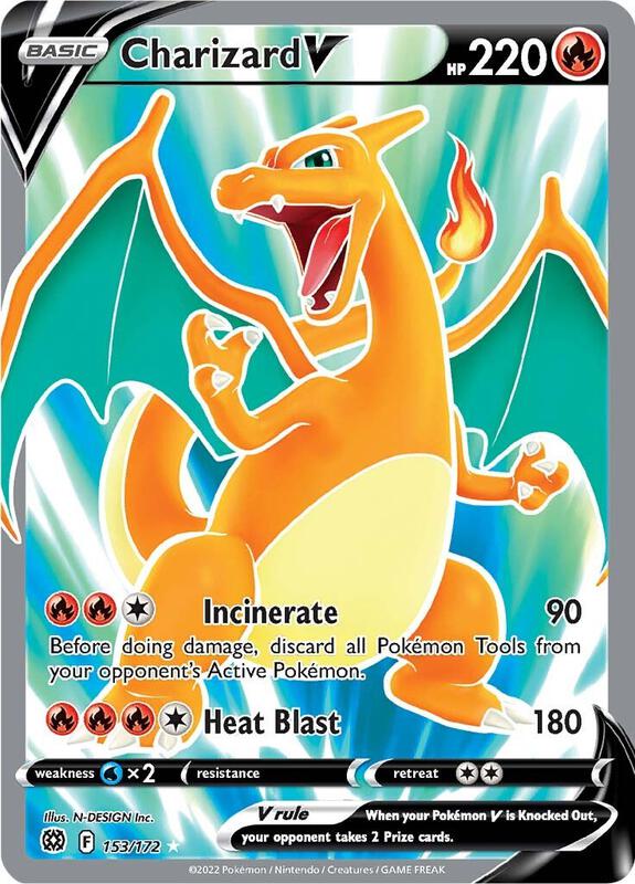 Charizard V (Full Art) Pokemon card from SWSH09: Brilliant
