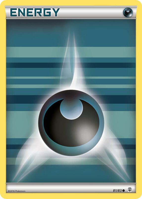 Darkness Energy Pokemon card from Generations