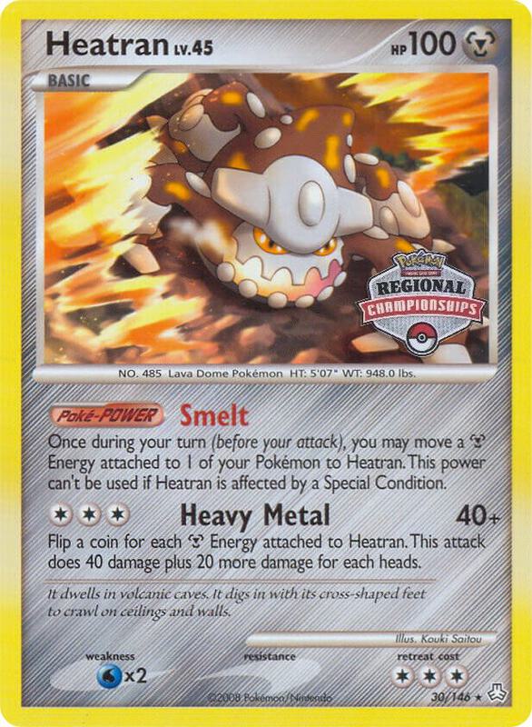 Heatran Pokemon card from League & Championship Cards