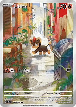 Litleo Pokemon card from Mega Evolution IDTH