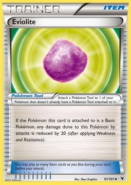 Eviolite Pokemon card from Noble Victories