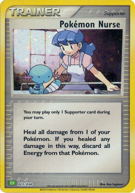 Pokemon Nurse Pokemon card from Trading Card Game Classic