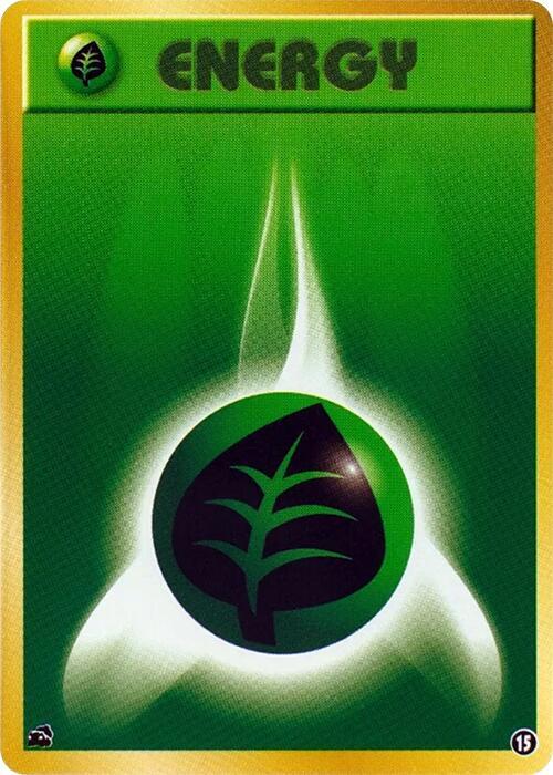 Basic Grass Energy - 15 (Japanese) Pokemon card from Intro Pack (Bulbasaur)