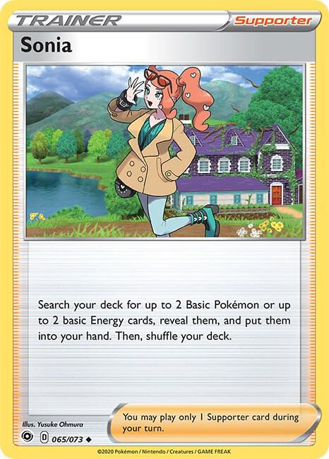 Sonia Pokemon card from Champion's Path