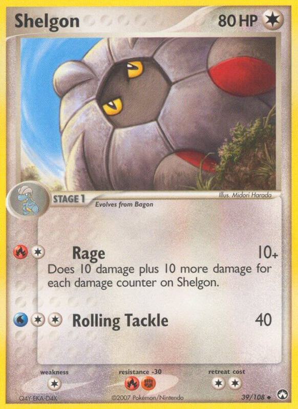 Shelgon Pokemon card from Power Keepers