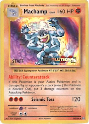 Machamp Pokemon card from XY Promos