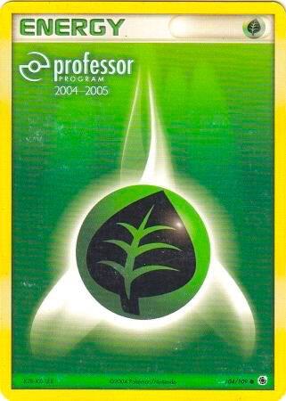 Grass Energy (2004-2005) Pokemon card from Professor Program Promos