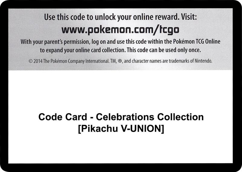 Code Card - Celebrations Collection [Pikachu V-UNION] Pokemon card from Celebrations