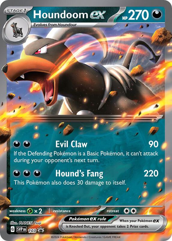 Houndoom ex - 103 Pokemon card from SV: