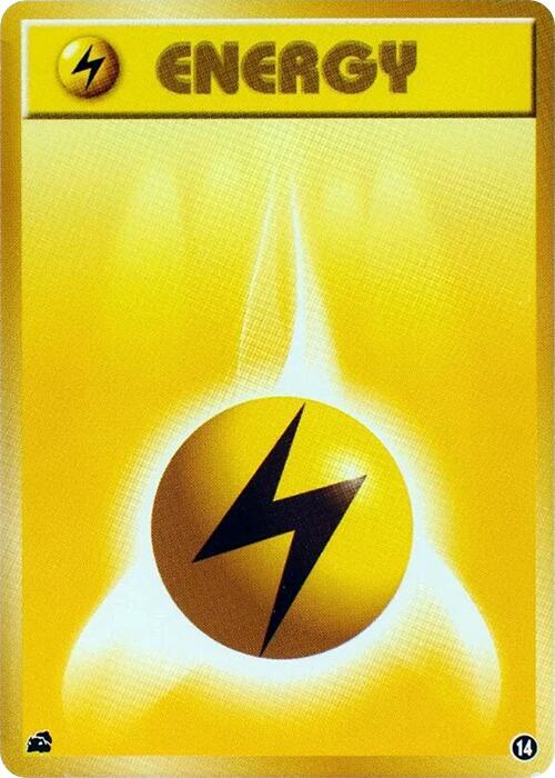 Basic Lightning Energy - 14 (Japanese) Pokemon card from Intro Pack (Bulbasaur)