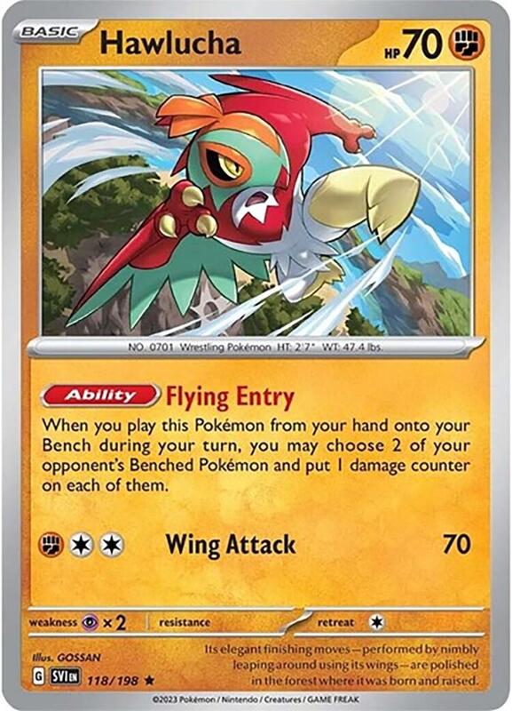 Hawlucha Pokemon card from Deck Exclusives