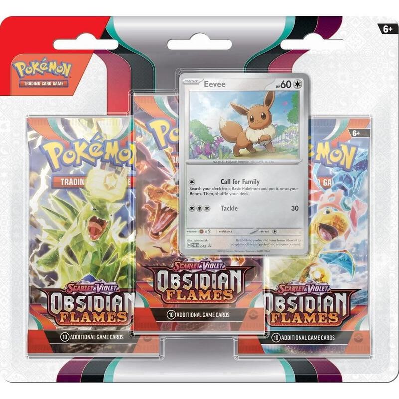 Obsidian Flames 3 Pack Blister [Eevee] Pokemon card from SV03: Obsidian Flames