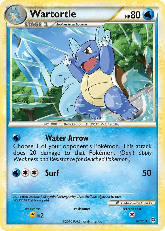 Wartortle Pokemon card from Unleashed