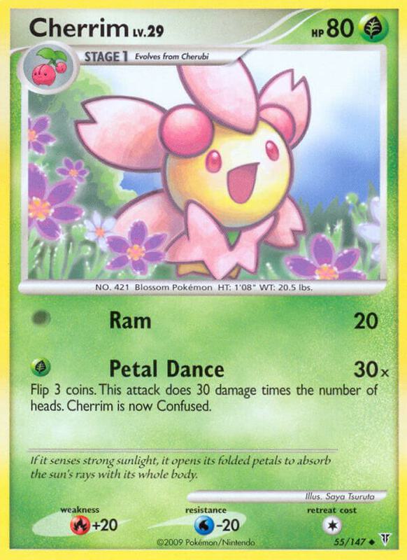 Cherrim Pokemon card from Supreme Victors