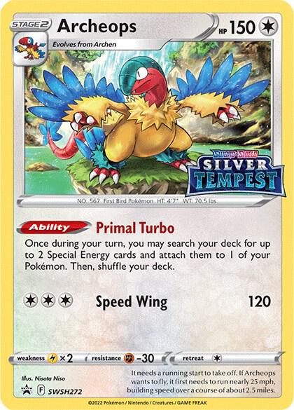 Archeops - SWSH272 (Prerelease) Pokemon card from SWSH: Sword & Shield Promo Cards
