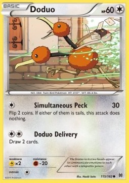 Doduo Pokemon card from BREAKthrough