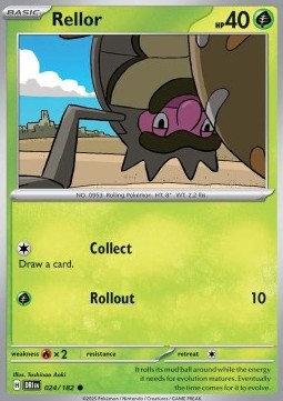 Rellor Pokemon card from Destined Rivals