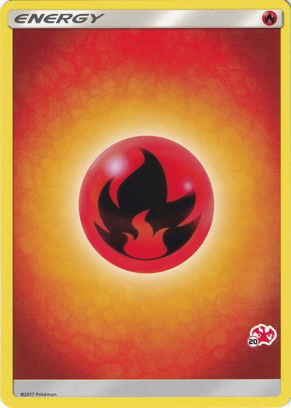 Fire Energy (#20 Charizard Stamped) Pokemon card from Battle Academy