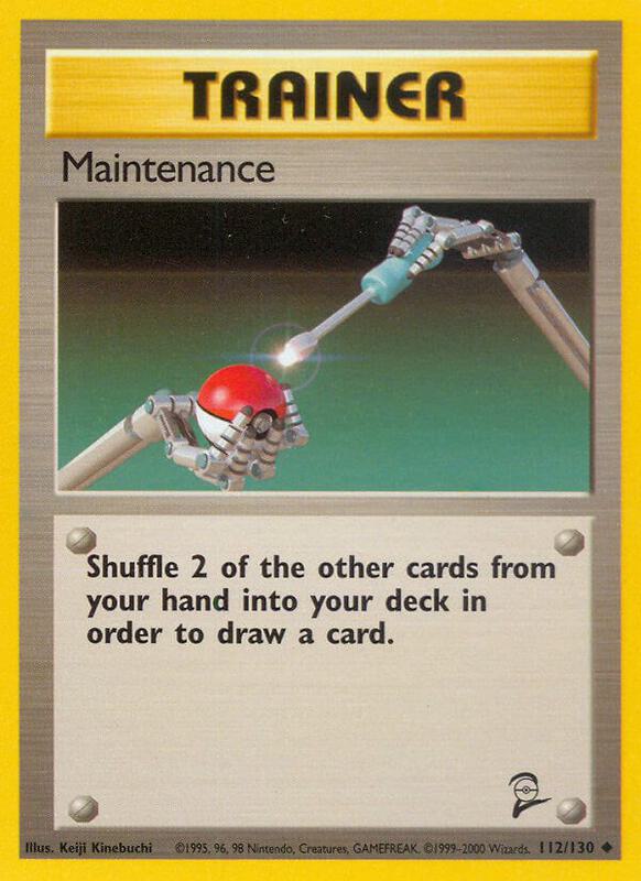 Maintenance Pokemon card from Base Set 2