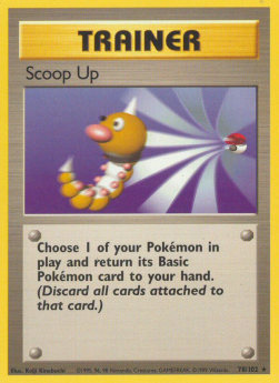 Scoop Up Pokemon card from Base Set
