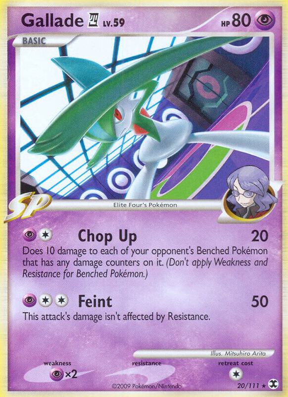 Gallade E4 Pokemon card from Rising Rivals