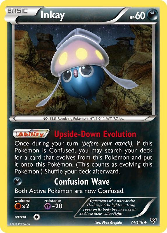 Inkay (74) Pokemon card from XY Base Set