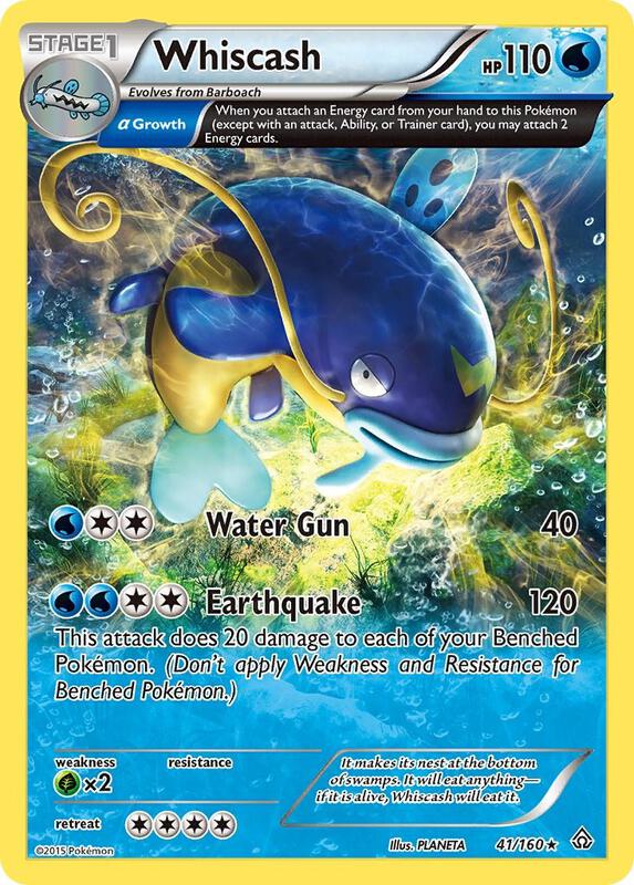 Whiscash (Alpha) Pokemon card from XY - Primal Clash