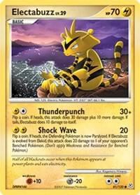 Electabuzz Pokemon card from Diamond and Pearl