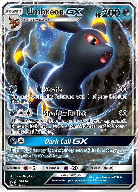 Umbreon GX - SM36 Pokemon card from SM Promos