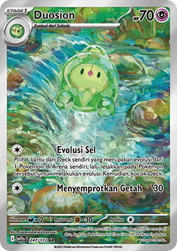 Duosion Pokemon card from Black White IDTH