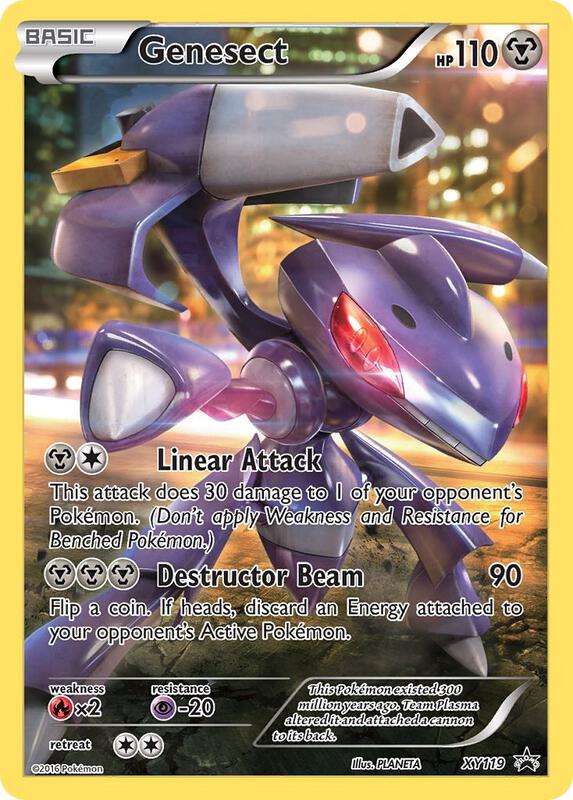 Genesect Pokemon card from XY Promos
