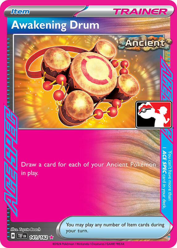Awakening Drum Pokemon card from Prize Pack Series Cards