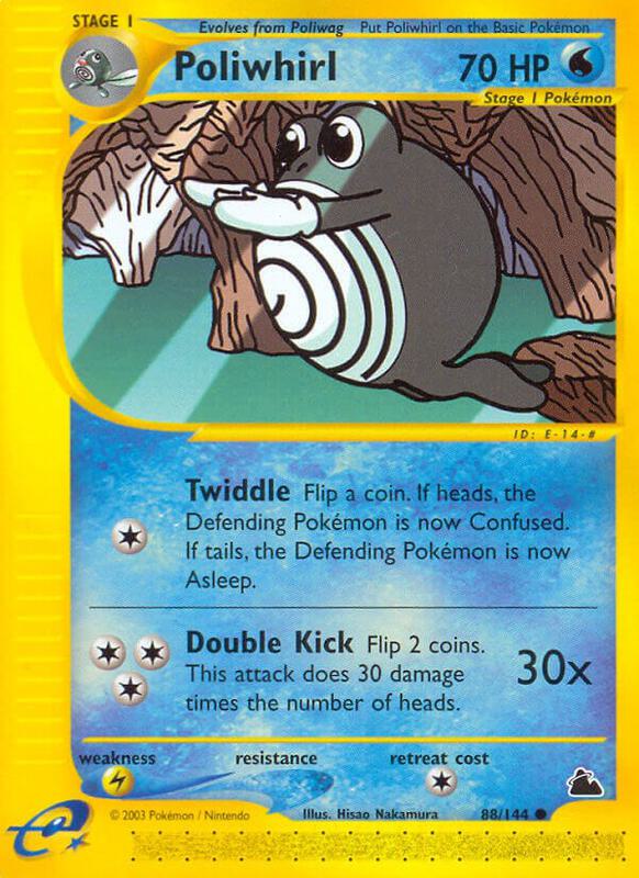 Poliwhirl Pokemon card from Skyridge