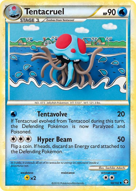 Tentacruel Pokemon card from Triumphant