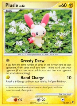 Plusle Lv.33 Pokemon card from Supreme Victors