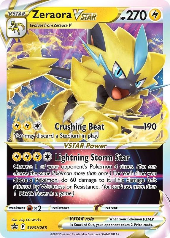 Zeraora VSTAR - SWSH265 Pokemon card from SWSH: Sword & Shield Promo Cards