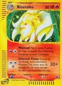 Ninetales (21) Pokemon card from Expedition