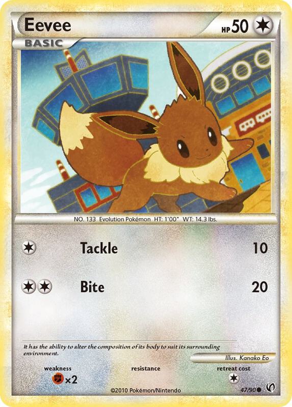 Eevee (47) Pokemon card from Undaunted