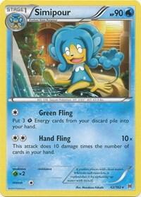 Simipour Pokemon card from XY - BREAKthrough
