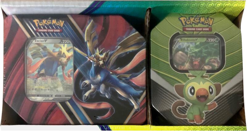 Legends of Galar Tin + Galar Partners Tin 2-pack [Zacian V/Rillaboom V] (Retail Exclusive) Pokemon card from SWSH01: Sword & Shield Base Set