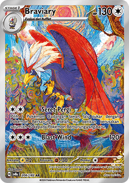 Braviary Pokemon card from Stellar Lightning