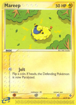 Mareep Pokemon card from EX Dragon