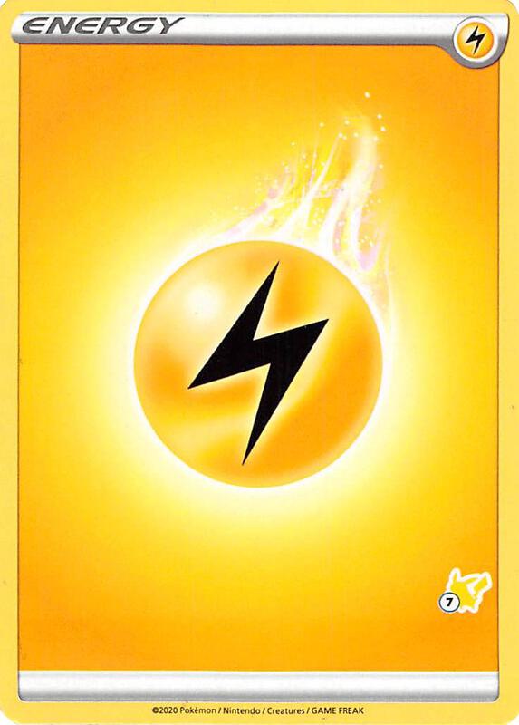 Lightning Energy (#7 Pikachu Stamped) Pokemon card from Battle Academy 2022