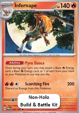 Infernape Pokemon card from Twilight Masquerade