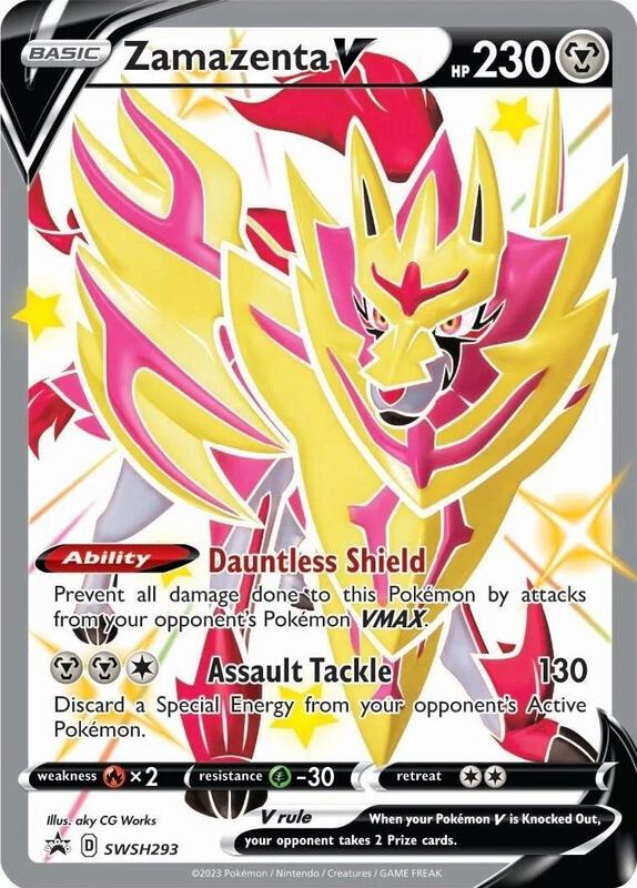 Zamazenta V (Shiny) - SWSH293 Pokemon card from SWSH: Sword & Shield Promo Cards