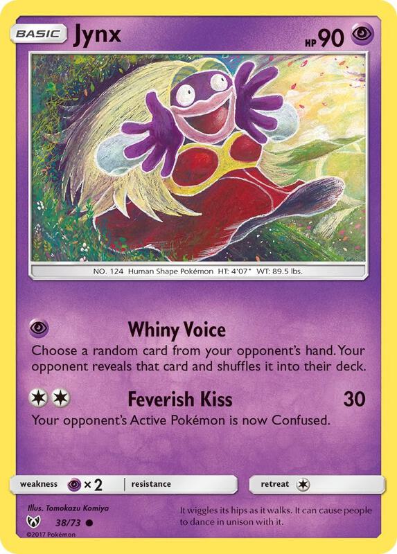 Jynx Pokemon card from Shining Legends