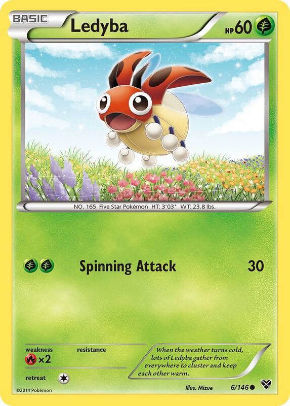 Ledyba Pokemon card from XY Base Set